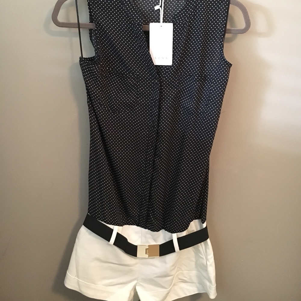 LUNA polka dot romper